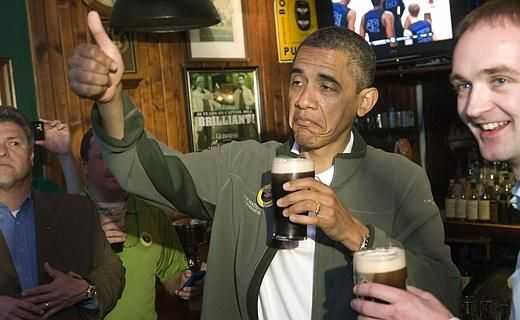 Obama thumbs up